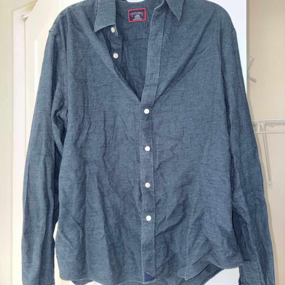 UNTUCKit Blue Button-Down Shirt